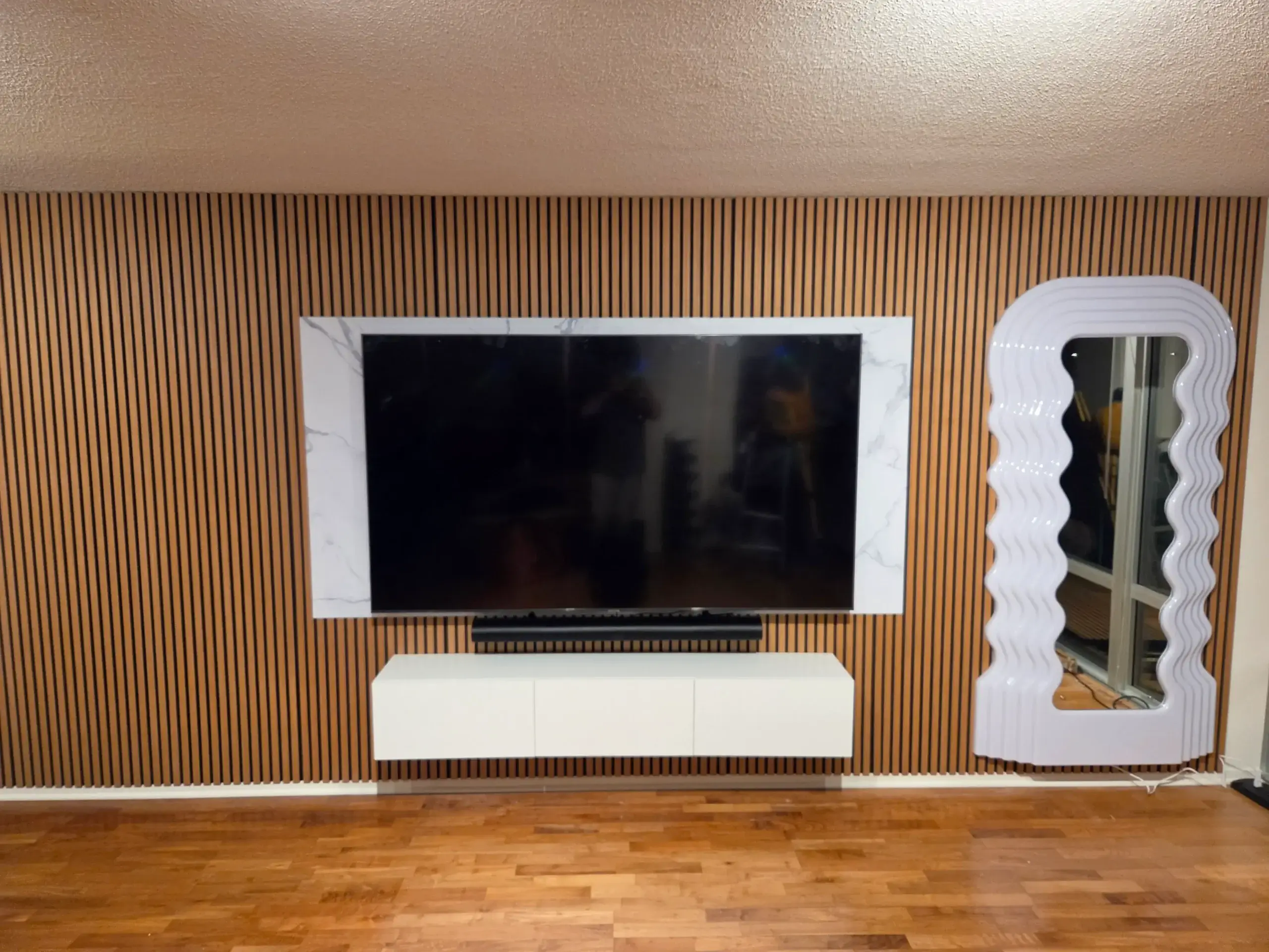 TV Feature Walls with LED Lighting in Chicago